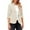 Beige, variant on Joau Blazers for Women Business Casual Lapel Collar 3/4 Sleeve One Button Work Office Suit Jackets Summer Lightweight Blazers with Pockets