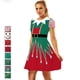 thumbnail image 4 of Vestido de Feliz Navidad para mujer, estampado 3D de alce y rayas con gráficos de muñeco de nieve, disfraz de Cosplay de Navidad, disfraz de Anime, ropa para adultos, 4 of 5