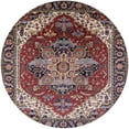 thumbnail image 1 of Ahgly Company Machine Washable Indoor Round Industrial Modern Light French Beige Brown Area Rugs, 6' Round, 1 of 1