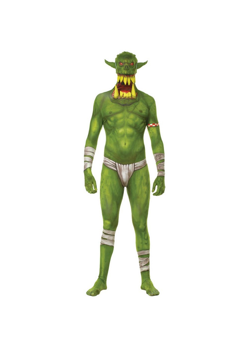 Green Orc Monster Jaw Dropper Men Costume Walmart Com