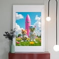 thumbnail image 2 of Diamond Art Kit for Adults, Cat Dog Astronauts Pink Rocket Diamond Painting for Adults Beginners, DIY Diamond Art Painting Kits, 5D Diamond Painting Crafts for Home Decor 12x16 Frameless, 2 of 7