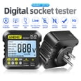 thumbnail image 4 of 90-250V LED Screen Digital Power Outlet Testing Tool Socket Voltmeter Portable Polarity Check Battery Powered Testing Device US Plug, 4 of 9