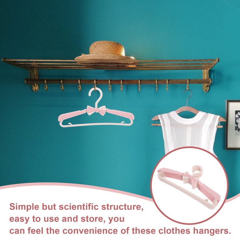 5pcs Blue Baby Clothes Hangers Newborn Infant Children Clothes Drying Rack