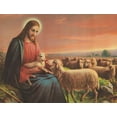 thumbnail image 2 of Anonymous 24x19 White Modern Wood Framed Museum Art Print Titled - DER GUTE HIRTE, 2 of 4