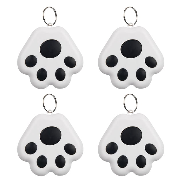 Localisateur de Clés Intelligent Sans Fil, Lot de 4, Traqueur Bluetooth pour Clés, Portefeuilles, Bagages, Application Android Contrôlée avec 8 Couleurs, Alarme Bidirectionnelle, Obturateur de Caméra à Distance, Dispositif contre la Perte pour Enfants et Adultes