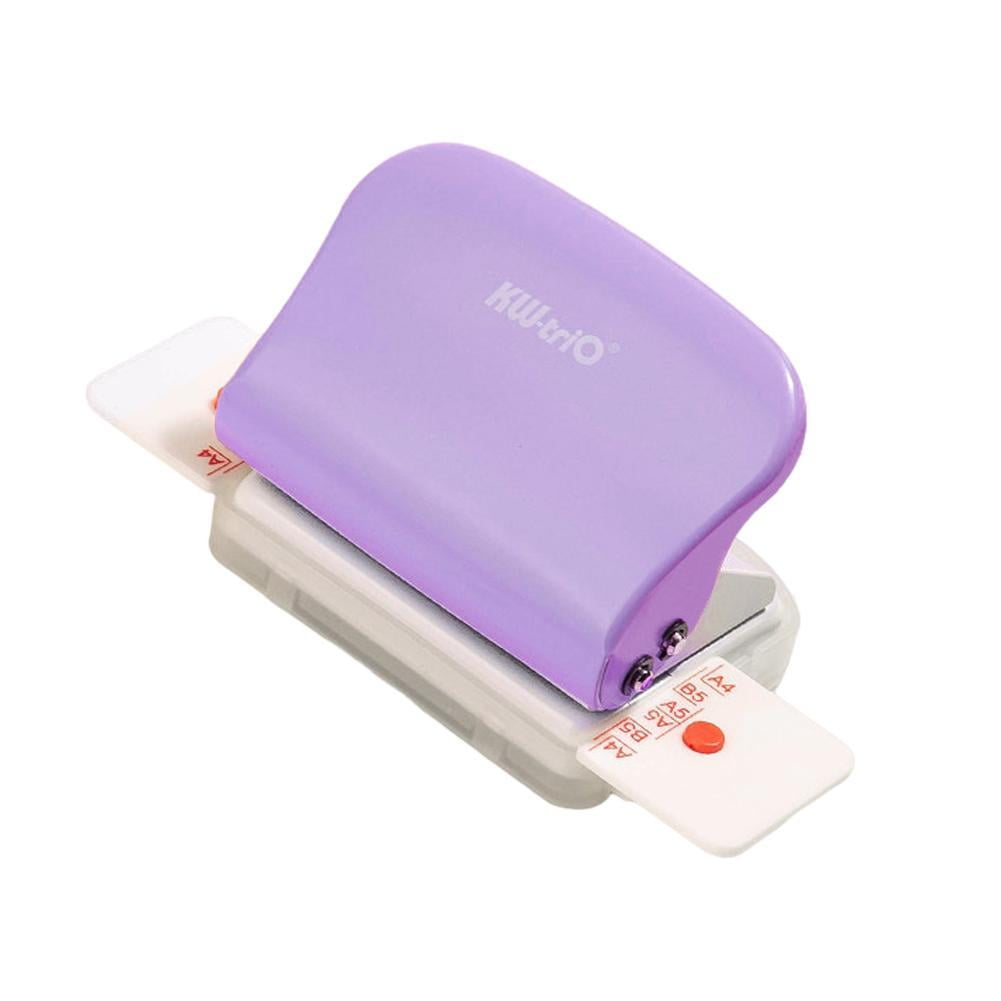 Handheld 6hole 5 Sheet Capacity Paper Punch Metal Hole Puncher Office W0V6