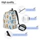 thumbnail image 3 of Easygdp Cartoon Poodle Dog Mochila de Lona Resistente para Laptop, Compatible con Laptops de 15 a 17 pulgadas, Ideal para Escuela, Trabajo y Viajes-Medium, 3 of 5