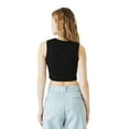 thumbnail image 2 of Bella + Canvas Womens Heather Micro-Rib Cropped Muscle Tank Top, 2 of 4