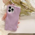 thumbnail image 6 of Bright Solid Color Curly Wave Soft TPU Case Compatible with iPhone Case (iPhone 15 Pro,Orange), 6 of 8