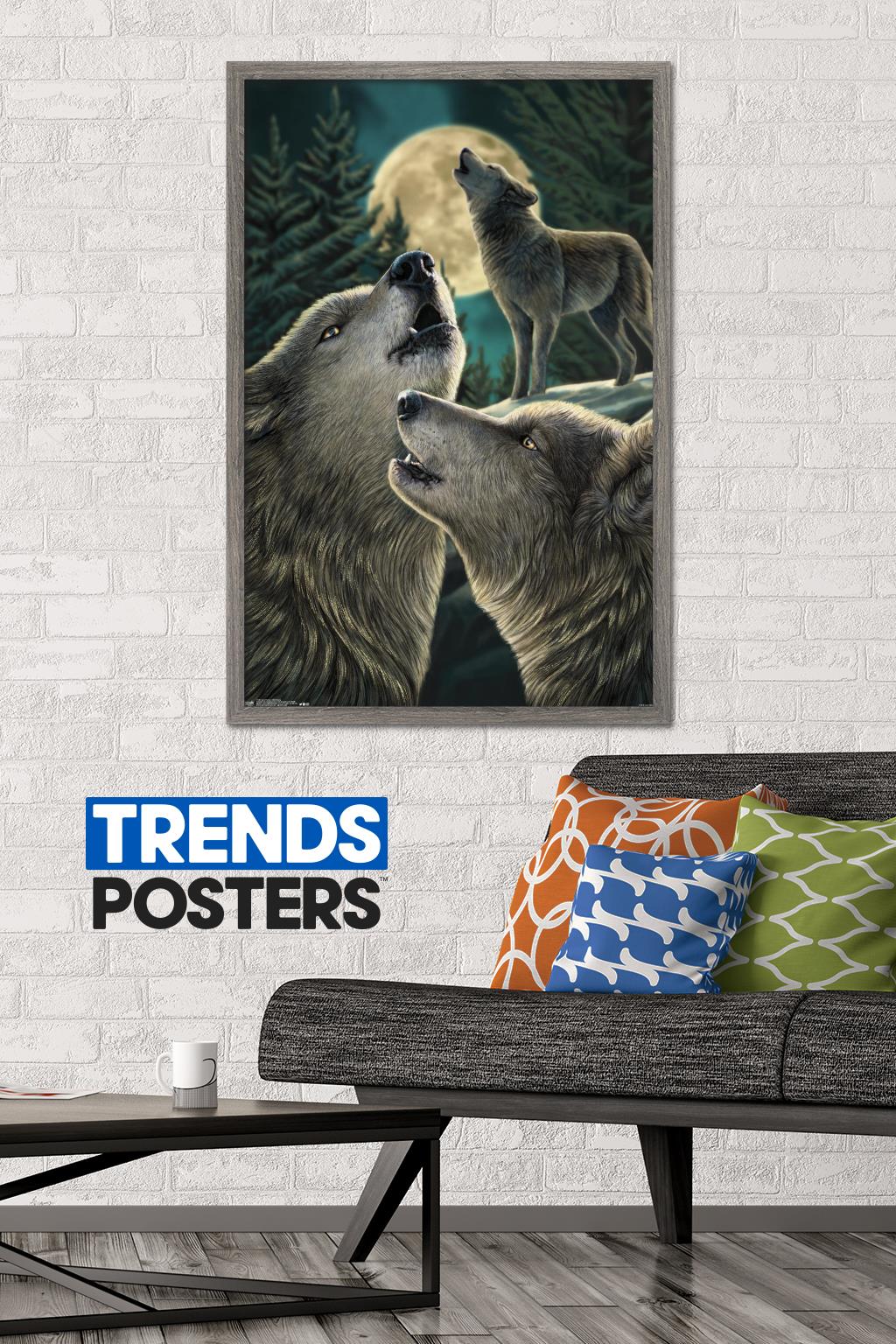 Lisa Parker - Wolf Song Wall Poster, 22.375" x 34", Framed