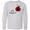 AC-Heather Grey, variant on Inktastic Cute Red Ladybug Long Sleeve Youth T-Shirt