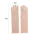 thumbnail image 6 of Women Summer Resistant Mid-long Anti-slip Stretch Mittens Sunscreen Gloves Driving Glove Anti UV NUDE, 6 of 8