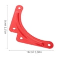 thumbnail image 2 of FUTUREORYY 10 Pcs Support d'Angle pour Échelle en Alliage d'Aluminium pour Usage Usine Rouge, 2 of 8
