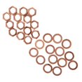 thumbnail image 4 of M9 Nut Kit Non Slip Female Thread Multifunctional Easy Replacement Standard Size Metal Washer Wear Resistant with 075mm Pitch for Electric Guitar Bass, 4 of 8