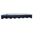 thumbnail image 5 of DA5934W Series Door Window Awning Canopy Made of  0.137 Inch Thick Crystal Solid Polycarbonate Sheet and Aluminum Alloy with Valance in size of 59" Wide x 34" Deep for Wooden Wall House, 5 of 7