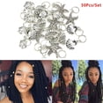 thumbnail image 1 of PENGXIANG 50Pcs/Set Starfish Pendant Dreadlock Hair Braid Pins Rings Clip DIY Cuff Jewelry, 1 of 5