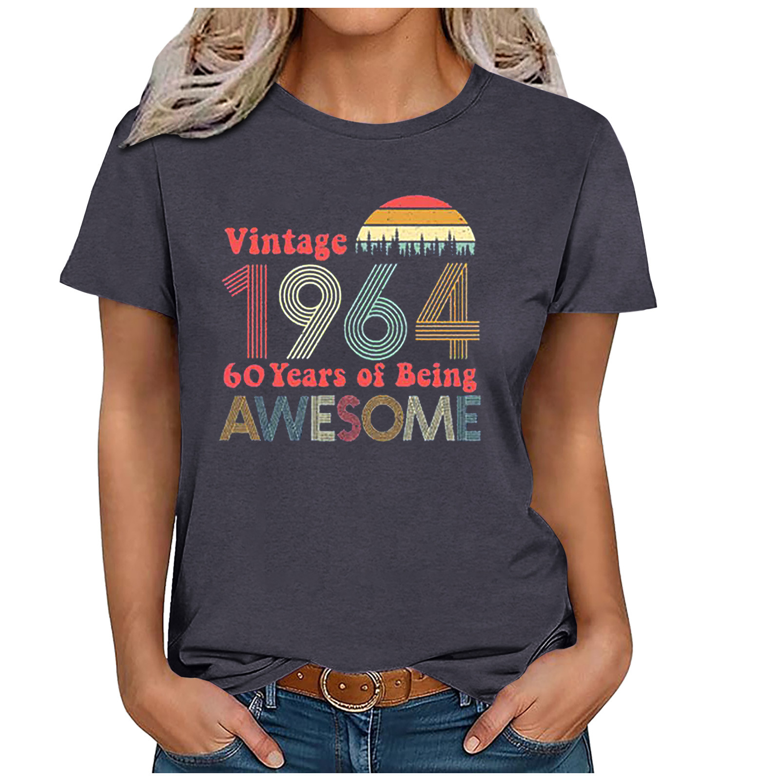 Yxnmud 1964 Vintage Shirt For Women 60th Birthday Gifts 1964 Birthday ...