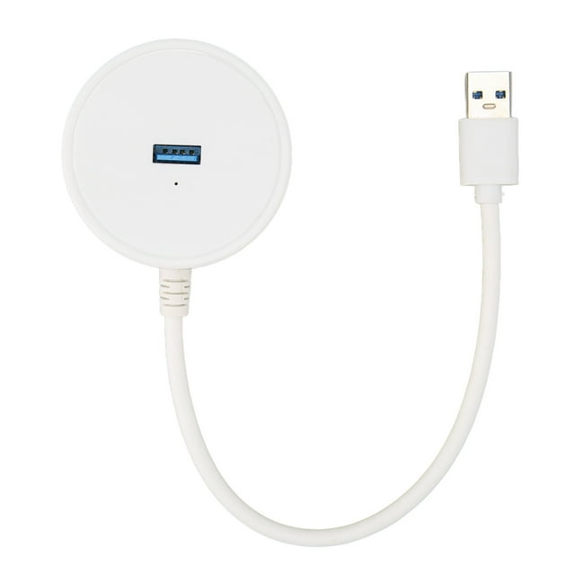 Concentrador USB de 4 puertos USB 3.0, divisor USB 3.0, transmisión de 5 Gbps, concentrador de 4 puertos de gran capacidad de 10 TB para Windows, OS X y Linux