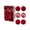 Red, variant on Ke1Clo Red Velvet Christmas Tree Ornaments, 3.15 Inch/80mm Large Flocked Christmas Ornaments Sets, 6Pcs Shatterproof Christmas Ball Ornaments for Christmas Tree Decorations