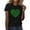 Black, variant on Aayomet St Patrick's Day Womens Shirts Womens Tops Casual V Neck Ruffle Sleeve T Shirts Loose Fit Peplum Tops,Black XXL