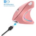 thumbnail image 4 of Rosa, Ratón Vertical Ergonómico Inalámbrico de 2,4 GHz con 4 DPI Ajustables 800/1200/1600/2400, 6 Botones, Compatible con PC, Escritorio y Mac, 4 of 5