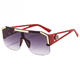 thumbnail image 3 of Decoración de lentes de una pieza Gafas de sol de una pieza Gafas deportivas Gafas de sol de moda, 3 of 5