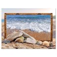 thumbnail image 2 of Framed Effect Waves and Rocks - Seashore Canvas Art Print, 2 of 3