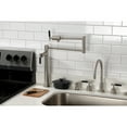thumbnail image 2 of Kingston Brass KS4708CKL Kaiser Deck Mount Pot Filler Faucet, Brushed Nickel, 2 of 9