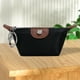 thumbnail image 5 of Mini monedero, bolso de nailon para guardar auriculares con forma de lápiz labial, bolsa para dumplings (negro), 5 of 9