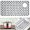 Grey Upper right hole, variant on Silicone Sink Protectors for Kitchen Sink 28.25"x15.25" Sink Protectors for Bottom of Farmhouse Stainless Steel Porcelain with Rear Drain Hole for Sink Bowl,Sink Mat for Rectangle Porcelain Sink