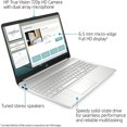 thumbnail image 3 of HP 15.6" FHD Display Laptop Computer, AMD Ryzen 3-3250U Processor(Beats Intel i5-1035G1), 8GB DDR4 RAM, 256GB SSD, AMD Radeon Graphics, HD Webcam, HDMI, Win 10S, Silver, 32GB Hotface USB Card, 3 of 7