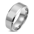thumbnail image 1 of Anillo de joyería de acero inoxidable para hombres y mujeres, anillos negros, banda de compromiso de boda, espejo de calidad, joyería masculina personalizada, moda, 1 of 4