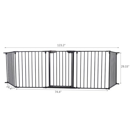 SalonMore Upgraded Baby Safety Gates with 5 Panels