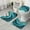 Teal Marble Gold, variant on Teal Marble Gold Wave Pattern Bathroom Rugs Sets 3 Piece,Toilet Cover Set,Absorbent Non Slip Bathroom Mats Sets with U-Shaped Contour Rug Toilet Rug Set