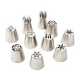 thumbnail image 2 of Rongfmy 10x Stainless Steel Piping Tips Icing Piping Nozzle Tip Set Cake Decorating, 2 of 5