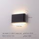 thumbnail image 3 of Lámpara de pared LED minimalista moderna para exteriores, impermeable, para patio, pasillo, sala de estar, dormitorio, mesita de noche, lámpara de pared de doble cabezal, 3 of 5