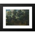 thumbnail image 2 of Lucas van Uden 24x18 Black Modern Framed Museum Art Print Titled - A Landscape with Shepherds on a Path, 2 of 5