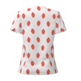 thumbnail image 4 of Naloa Strawberry Print T-Shirts Short Sleeve V Neck Tees for Women Fashion Tops Trendy Lightweight Soft Casual Summer Outfits Clothes, 4 of 5