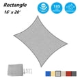 thumbnail image 2 of Sun Shade Sail Rectangle, 16' x 20' UV Block Canopy for Patio Backyard Lawn Garden Outdoor Activities (Gray), 2 of 9