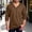 Brown, variant on Long Sleeve Hippie Shirts for Men - Casual Loose Fit Soft Breathable Full Sleeves Mens V Neck Longline T Shirts Size M-5XL Navy