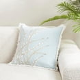 thumbnail image 4 of Elegant Embroidered Floral Down Filled Pillow, 4 of 4