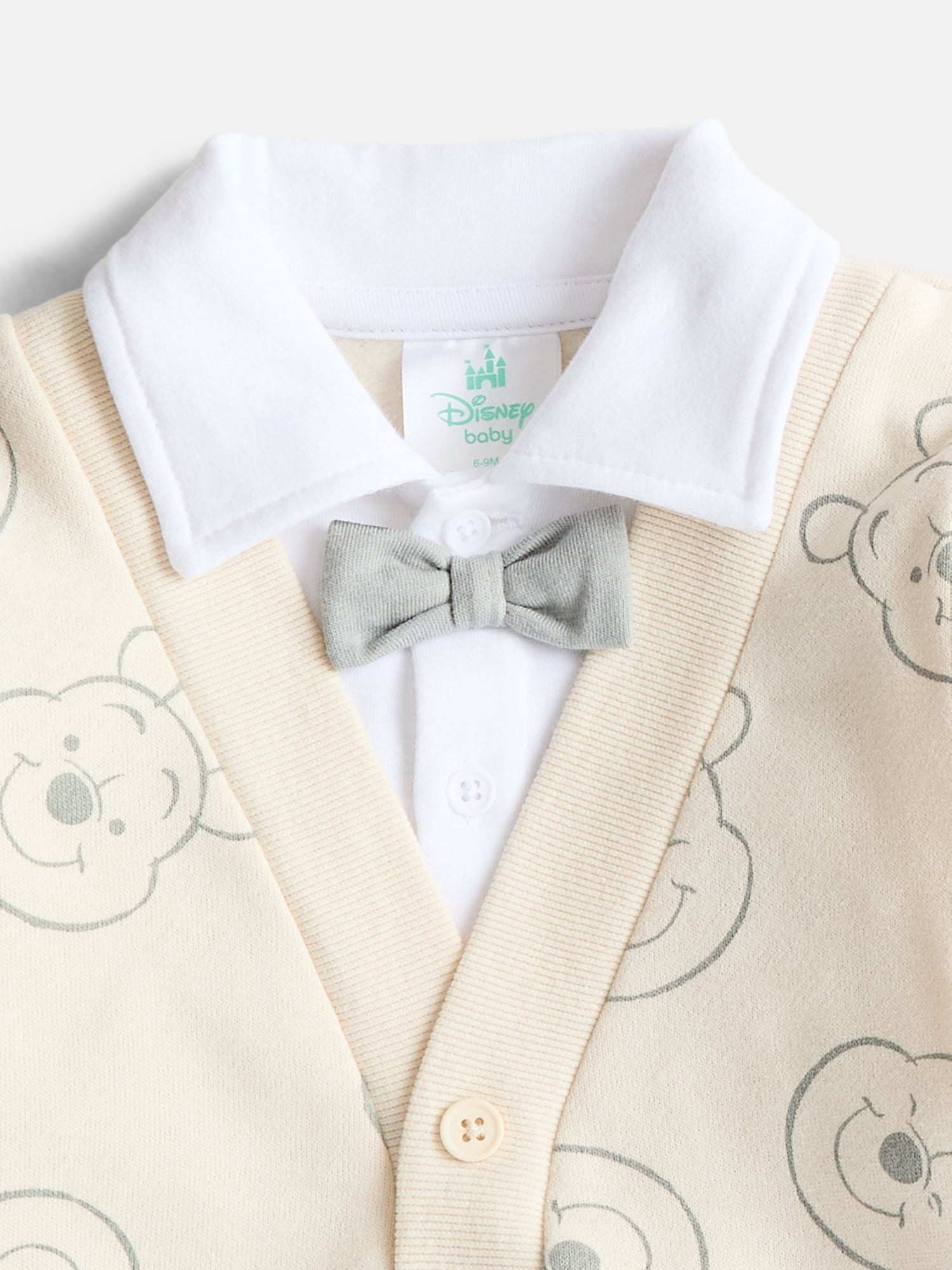 Disney Winnie the Pooh Baby Boy Holiday Cardigan Sweater & Jogger Pant, 2-Piece Outfit Set, Sizes 0-24M