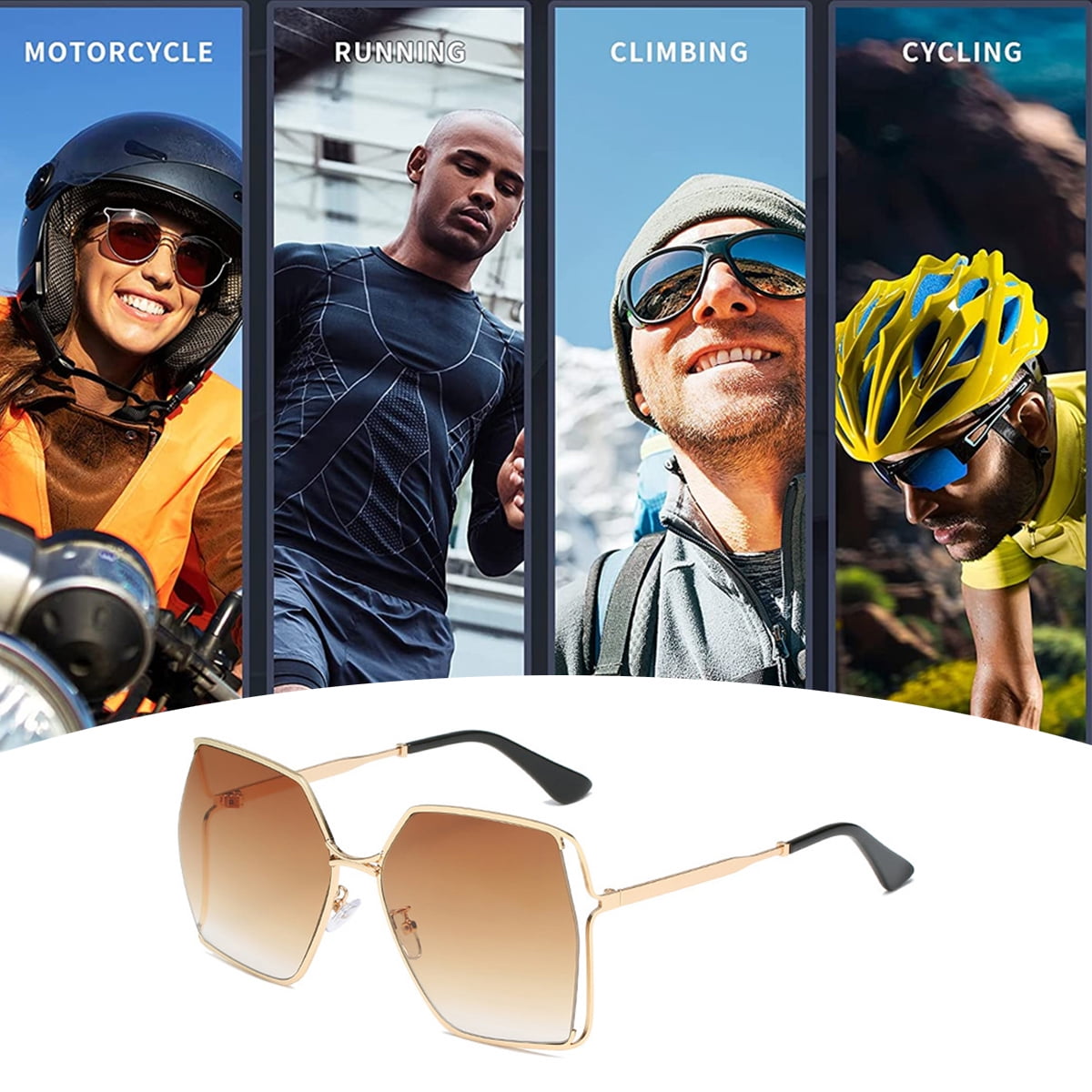 最安プラン cross-border Hollow sunglasses large-frame trendy glasses Clothing