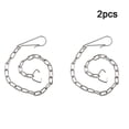 thumbnail image 1 of 2PCS Stainless Steel Toilet Drain Clap Cover Universal Chain 25CM, 1 of 8