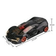 thumbnail image 4 of Remote Control High Speed 1:12 Scale Toy Racing Car, Glossy Paint, Authentic Looks, Light and Sound, 4 of 7
