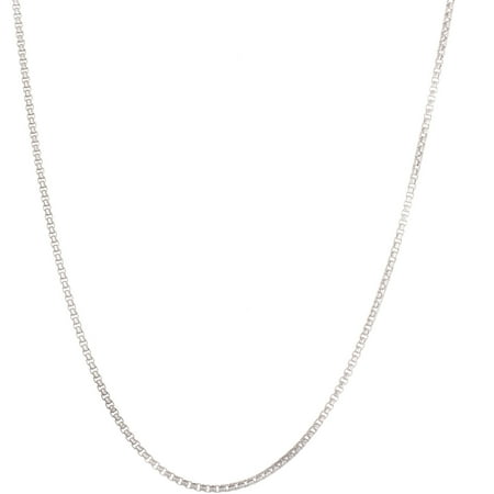 Lesa Michele Box Chain Necklace, 22 in Sterling Silver