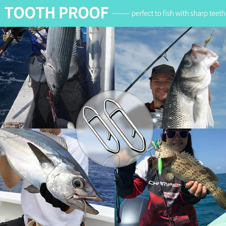 240PC Fishing Speed Clips Set - 3 Sizes Stainless Steel Quick Change Clips For Lures, Freshwater & Saltwater