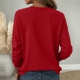thumbnail image 3 of LIaqionyy Women Tops Long Sleeve Blouses Casual Crew Neck Pleated Tunic Shirts Loose Fashion Business Clothes, 3 of 5