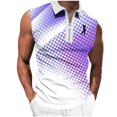 thumbnail image 2 of Yaoyar Men's Golf Tank Tops Half Zip Sleeveless Undershirts Summer Casual Zipper Sports Athletic Tees Shirts, 2 of 5
