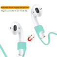 thumbnail image 3 of Kuymtek Correa para para AirPods 1 2 3 Pro Soporte Cuerda Silicona Antipérdida (verde), 3 of 9
